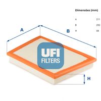 Filtro Ar Motor Ufi Bmw X2 F39 2017-2021
