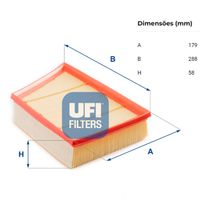 Filtro Ar Motor Ufi Land Rover Discovery Sport 2.2 16v 2015-2022