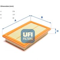 Filtro Ar Motor Ufi Mercedes C180 W205 1.6 16v M274 2015-2019