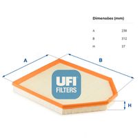 Filtro Ar Motor Ufi Bmw X3 F25 2011-2017