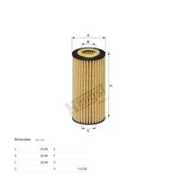 Filtro Oleo Motor Hengst Audi A4 Tfsi 1.8 16v Cjeb 2015-2018