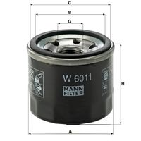 Filtro ÓLeo Motor Mann-Filter Smart Fortwo 1.0 2007 2014