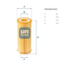 Filtro Oleo Motor Ufi Audi A8 Tfsi 3.0 V 2010-2018