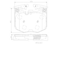 Pastilha Freio Dianteira Cêramica Brembo Bmw X7 G07 2019-2020