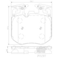 Pastilha Dianteira CerÂMica Brembo Bmw X7 G07 2019-2024