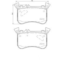Pastilha Freio Dianteira Brembo Mercedes Cla45 Amg C117 2013-2018