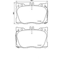 Pastilha Freio Dianteira Brembo Mercedes E350 W213 2016-2023