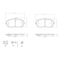Pastilha Dianteira Brembo Mercedes Eqb 250 2021-2024