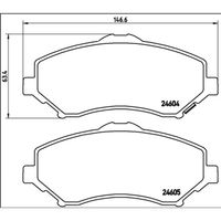 Pastilha Dianteira Brembo Jeep Wrangler 2006-2023