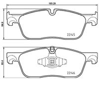 Pastilha Dianteira Brembo Land Rover Discovery Sport 2015-2019