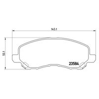 Pastilha Dianteira Brembo Mitsubishi Lancer 2.0 16v 2011-2017