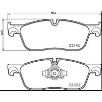 Pastilha Dianteira Brembo Range Rover Velar 2017-2024