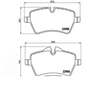 Pastilha Freio Dianteira Brembo Mini Clubman R55 2007-2014