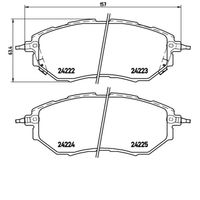 Pastilha Freio Dianteira Brembo Suzuki Wagon 2010-2014
