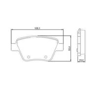 Pastilha Freio Traseira CÊRamica Ferodo Vw Jetta Tsi 2.0 16v 2011-2013