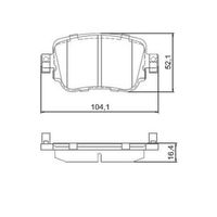 Pastilha Freio Traseira CÊRamica Ferodo Vw Golf 2015-2020
