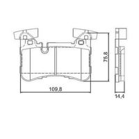 Pastilha Freio Traseira Cêramica Ferodo Mercedes C63 Amg W204 2008-2014