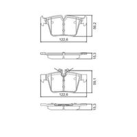 Pastilha Freio Traseira Cêramica Ferodo Mercedes C200 W205 2014-2019