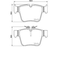 Pastilha Freio Traseira Brembo Mercedes C450 W205 2015-2016