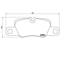 Pastilha Freio Traseira 87mm Brembo Audi A3 8v 1.6 8v 2012-2020
