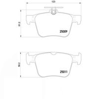 Pastilha Freio Traseira Brembo Vw Golf 2014-2019