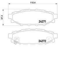 Pastilha Freio Traseira Brembo Subaru Legacy 2010-2014