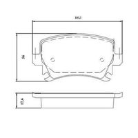 Pastilha Freio Traseira Cêramica Ferodo Vw Jetta 2012-2016