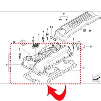 Tampa VÁLvulas CabeÇOte AlumÍNio Bbi Germany Bmw 118 E87 2.0 16v N46 2006-2011
