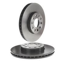 Par Disco Freio Dianteiro Ventilado Brembo Vw Golf 2014-2020