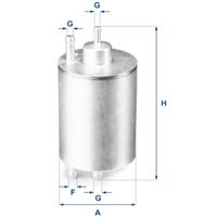 Filtro CombustÍVel Ufi Mercedes C55 Amg S230 2004-2007