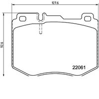 Pastilha Freio Dianteira Ceramica Brembo Mercedes C250 W205 2014-2019