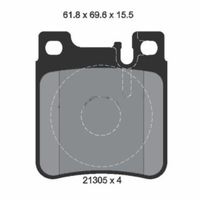 Pastilha Traseira Textar Mercedes S320 W140 1995-1998