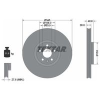Par Disco Freio Dianteiro Textar Volvo S60 T5 2019-2021