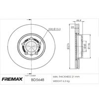 Par Disco Freio Dianteiro Fremax Volkswagen Virtus Tsi 1.0 2018-2025