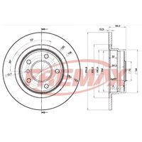 Par Disco Freio Traseiro Fremax Bmw 118 F20 1.6 2011-2015