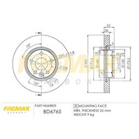 Par Disco Freio Dianteiro Fremax Land Rover Range Rover Evoque 2.2 2014-2016