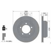 Par Disco Freio Traseiro Textar Porsche Cayman S 3.4 2013-2016